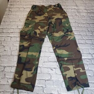 US Army BDU Pants Mens Small Short Woodland Camo Cargo Hot Weather Combat New